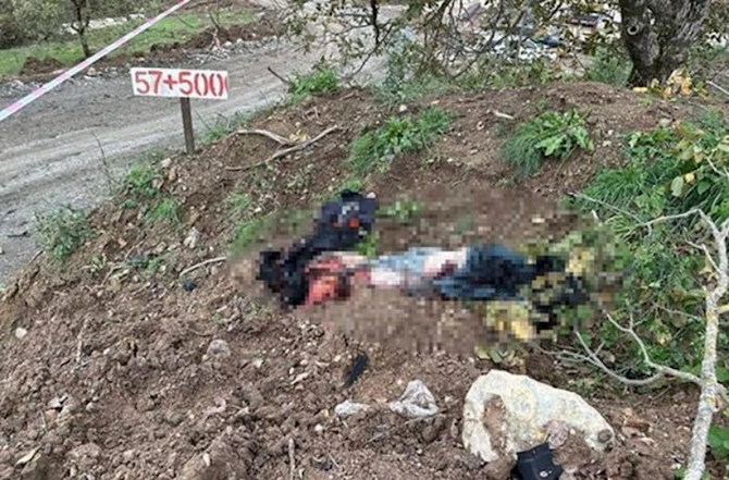 Mina partlayışlarının baş verdiyi yerdən FOTOLAR