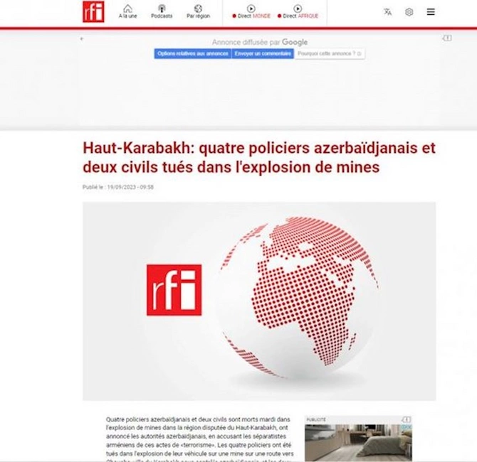 Dünya mediası ermənilərin Azərbaycana qarşı mina terrorundan yazır — FOTOLAR