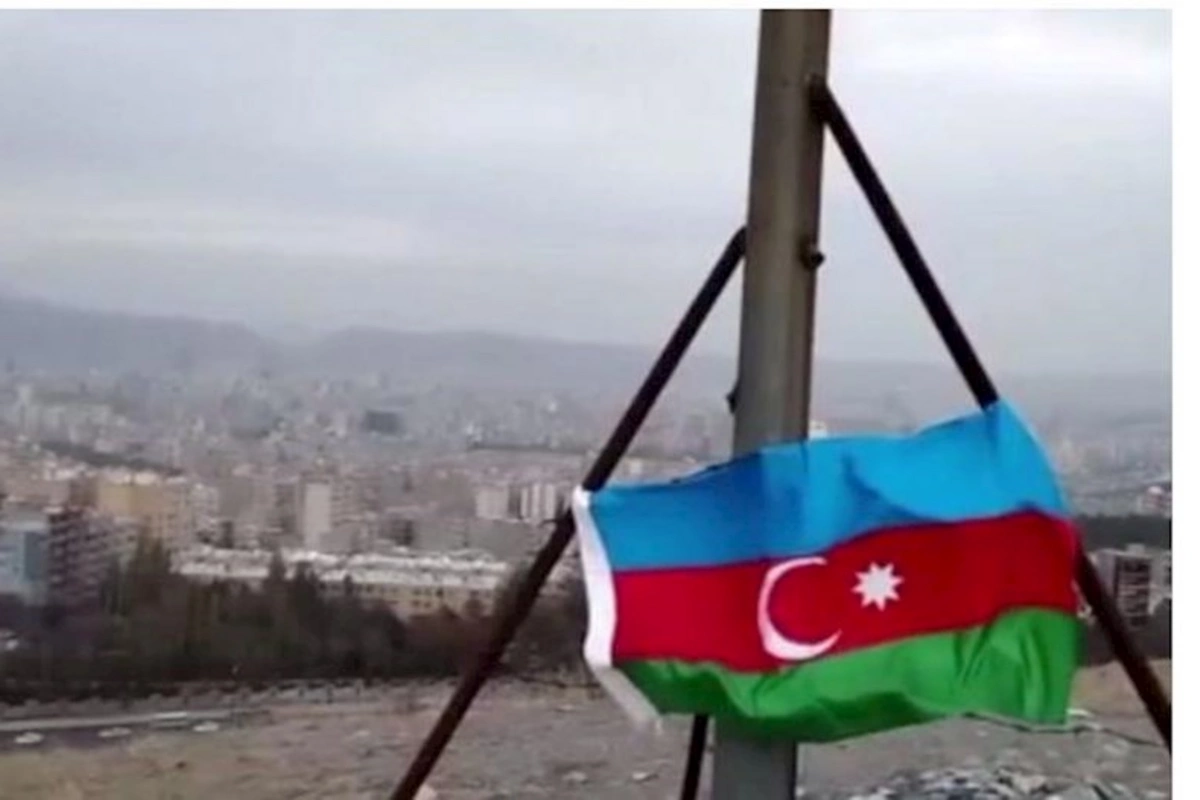 Təbrizdə Azərbaycan bayrağı dalğalandı — VİDEO