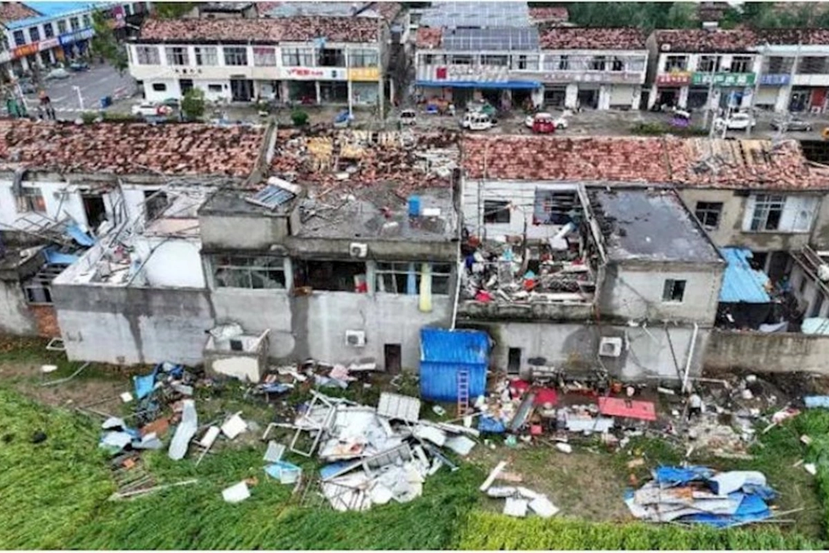 Çində dəhşətli tornado: 5 ölü, 4 yaralı