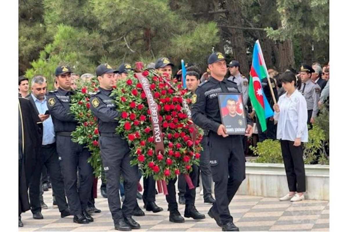 Polis əməkdaşlarının Sumqayıtda vida mərasimi keçirildi