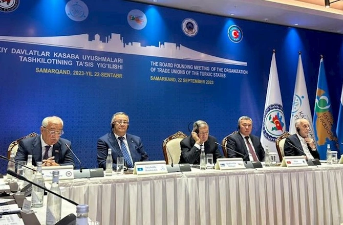 Türk Dövlətlərinin Həmkarlar İttifaqları Təşkilatı yaradıldı: Səttar Möhbalıyev vitse-prezident seçildi — FOTO