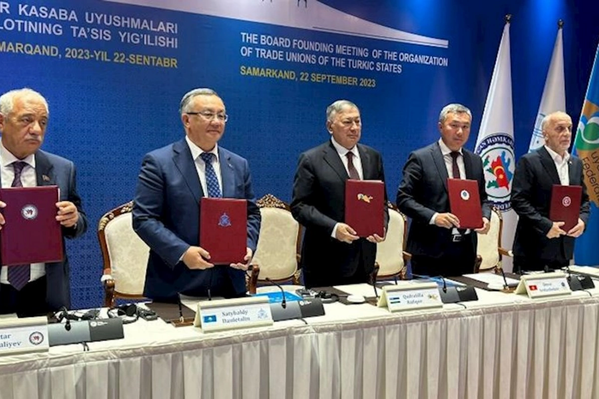 Türk Dövlətlərinin Həmkarlar İttifaqları Təşkilatı yaradıldı: Səttar Möhbalıyev vitse-prezident seçildi — FOTO
