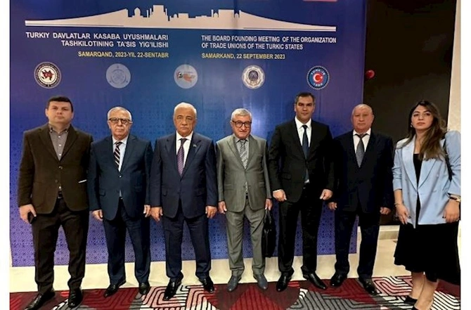 Türk Dövlətlərinin Həmkarlar İttifaqları Təşkilatı yaradıldı: Səttar Möhbalıyev vitse-prezident seçildi — FOTO