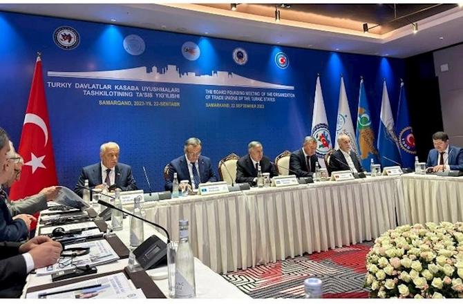 Türk Dövlətlərinin Həmkarlar İttifaqları Təşkilatı yaradıldı: Səttar Möhbalıyev vitse-prezident seçildi — FOTO
