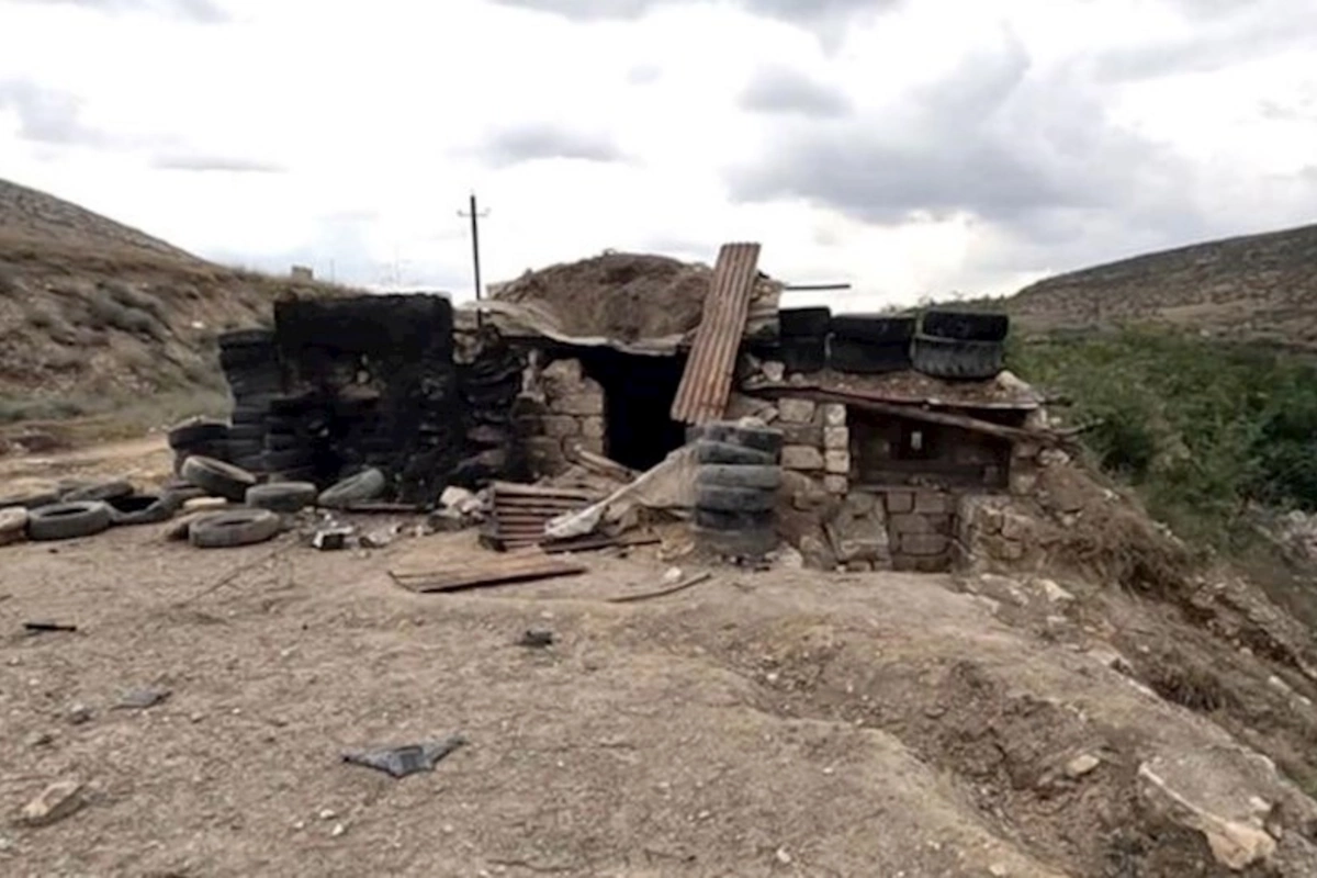 Tərtərin Canyataq kəndində tərk edilmiş döyüş mövqeyi — VİDEO
