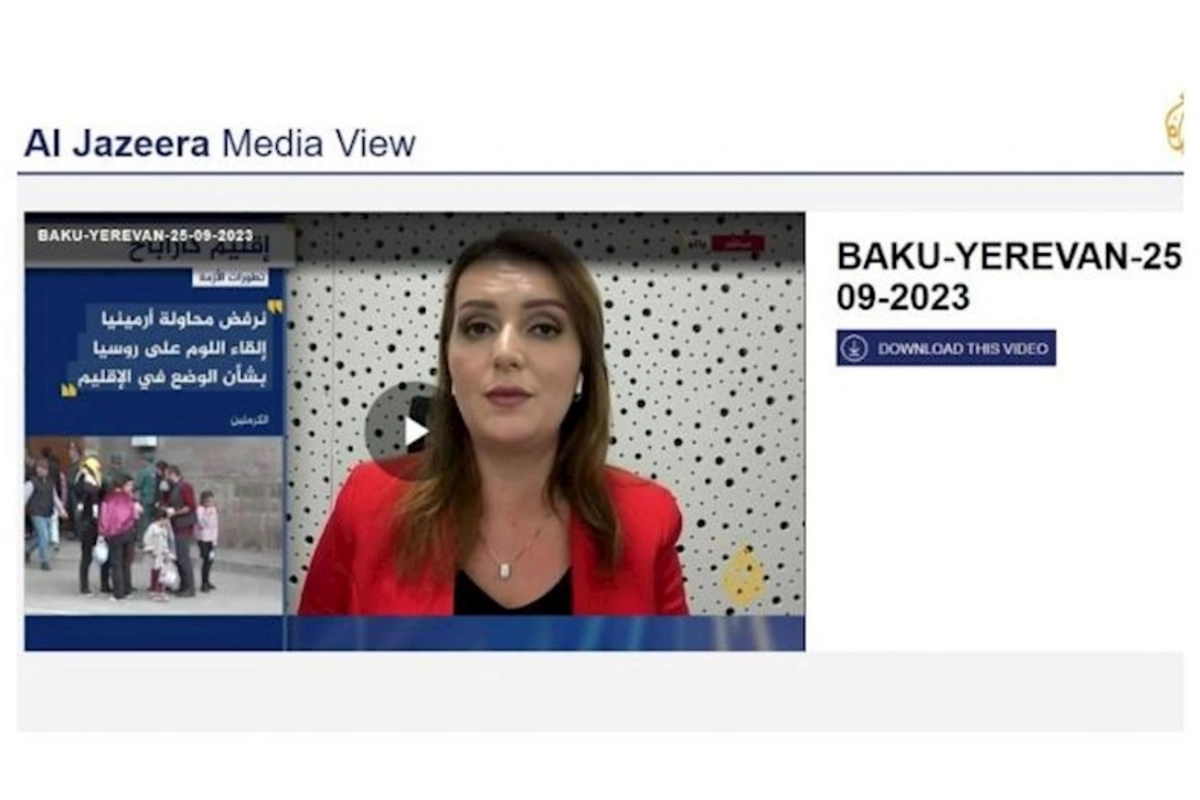 “Əl-Cəzirə” telekanalında ermənilərin reinteqrasiyası tədbirlərindən danışılıb
