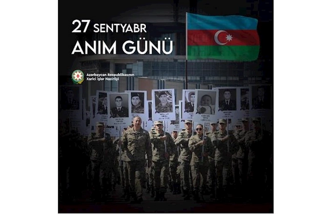 XİN: Şəhidlərimizi dərin hörmət və minnətdarlıqla anırıq — FOTO