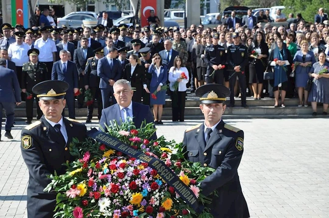 Azərbaycanın şimal bölgəsində şəhidlərin xatirəsi ehtiramla yad edildi — FOTOLAR
