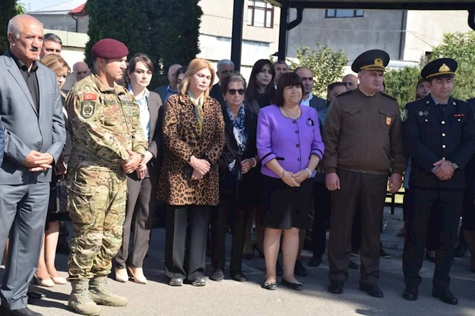 Azərbaycanın şimal bölgəsində şəhidlərin xatirəsi ehtiramla yad edildi — FOTOLAR