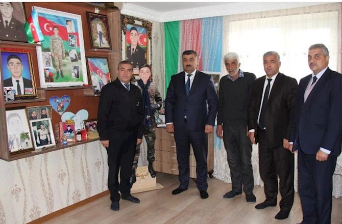Şəhid ailələri ziyarət olundu — FOTOLAR