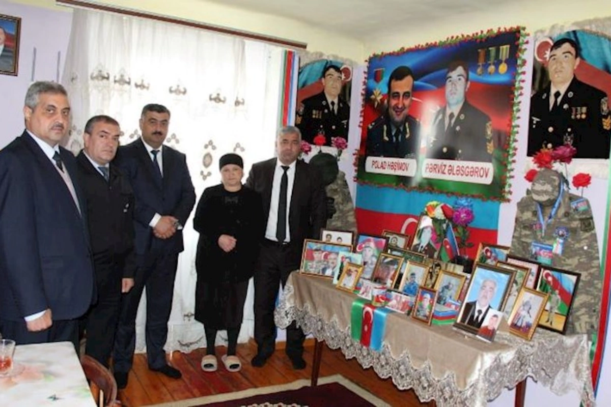 Şəhid ailələri ziyarət olundu — FOTOLAR