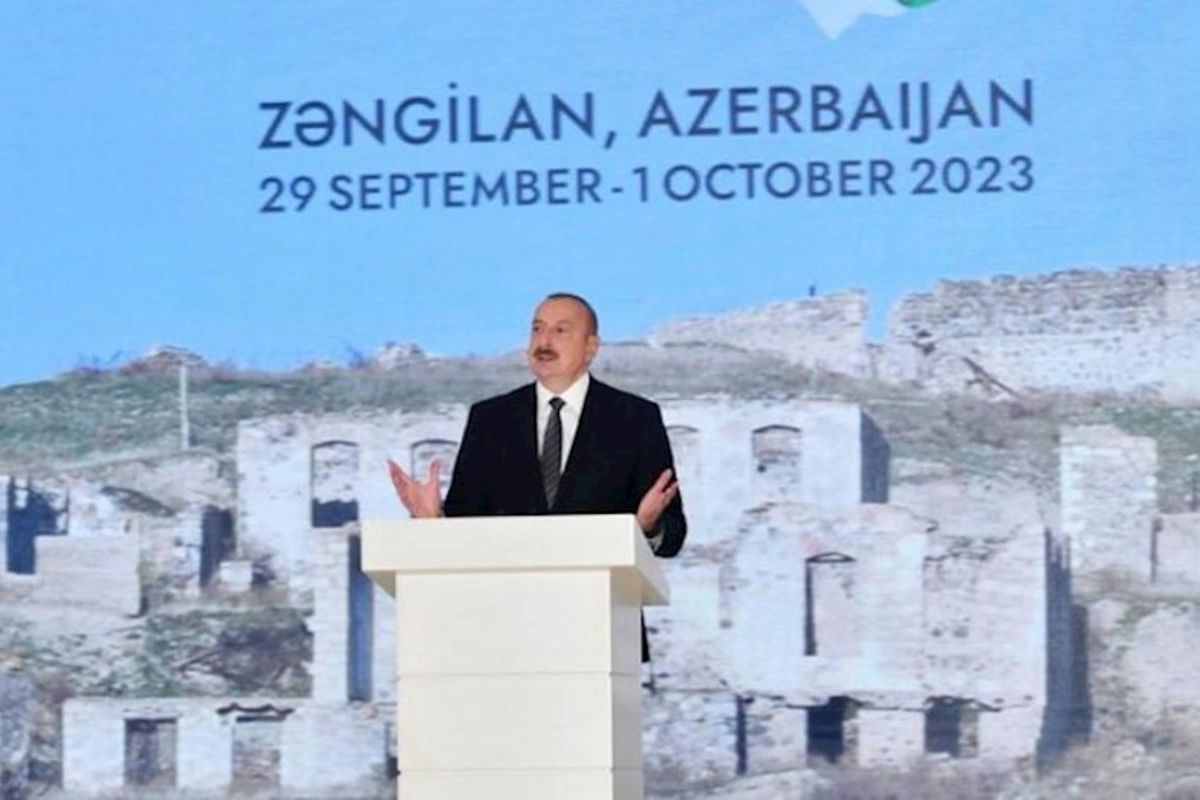 Bu gün Şərqi Zəngəzur sıfırdan yenidən inşa edilir — Prezident