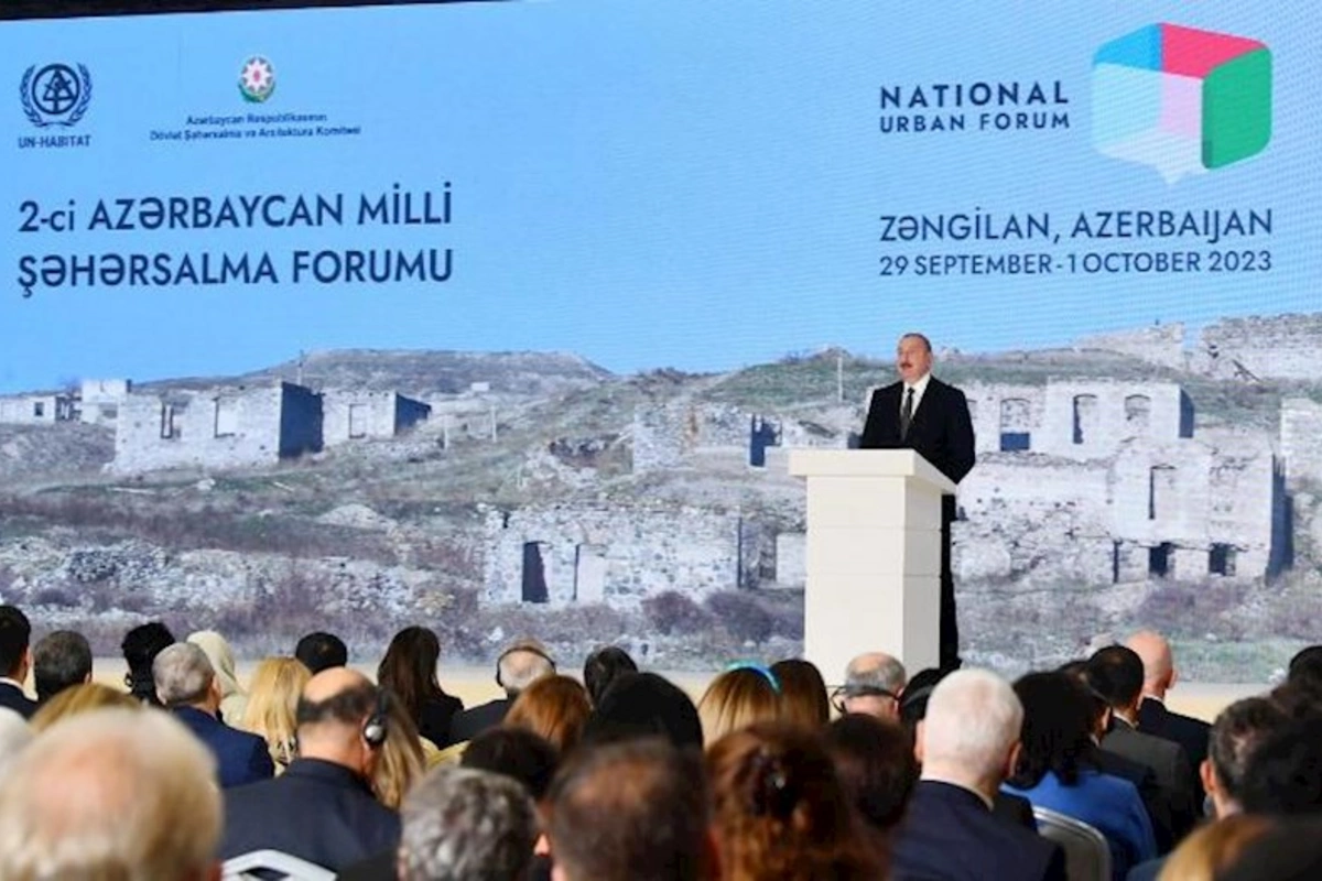 Prezident Zəngilanda 2-ci Azərbaycan Milli Şəhərsalma Forumunda iştirak edib — YENİLƏNİB