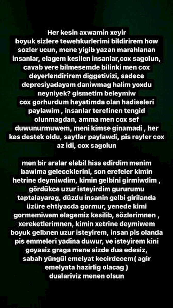 Bədəni çürüyən azərbaycanlı modelin ürəkağrıdan GÖRÜNTÜLƏRİ Bədəni çürüyən azərbaycanlı modelin ürəkağrıdan GÖRÜNTÜLƏRİ