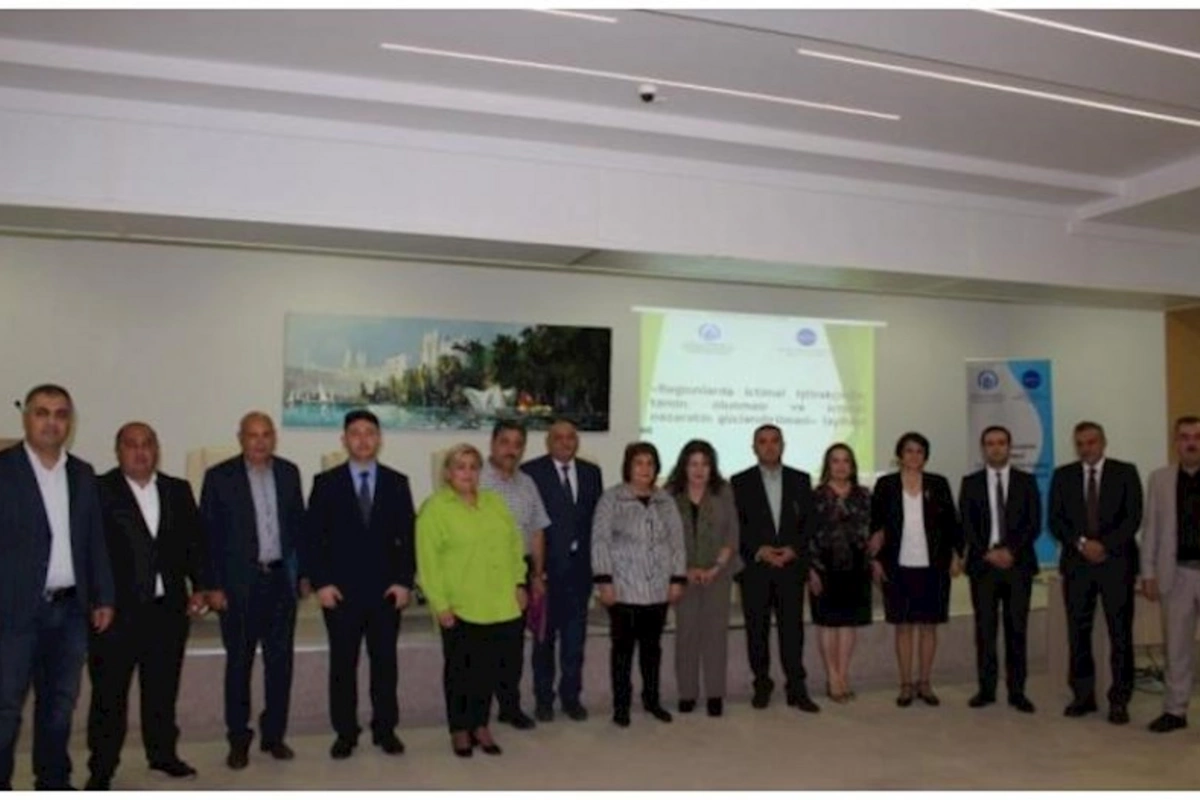 Regionlarda ictimai iştirakçılığın təmin olunması və ictimai nəzarətin gücləndirilməsi layihəsi üzrə ictimai müzakirə keçirilib
