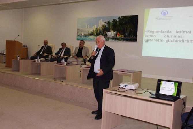 Regionlarda ictimai iştirakçılığın təmin olunması və ictimai nəzarətin gücləndirilməsi layihəsi üzrə ictimai müzakirə keçirilib Regionlarda ictimai iştirakçılığın təmin olunması və ictimai nəzarətin gücləndirilməsi layihəsi üzrə ictimai müzakirə keçirilib