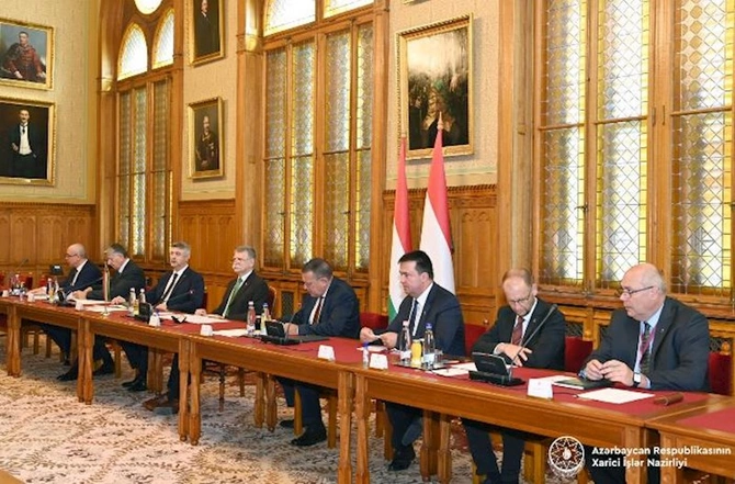 Ceyhun Bayramov Macarıstan Milli Assambleyasının sədri ilə görüşdü