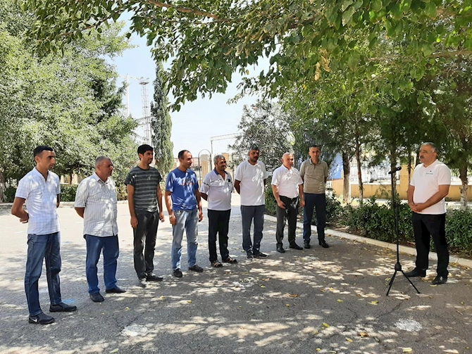 Növbəti görüş Hacıqabulda baş tutdu — FOTOLAR Növbəti görüş Hacıqabulda baş tutdu — FOTOLAR