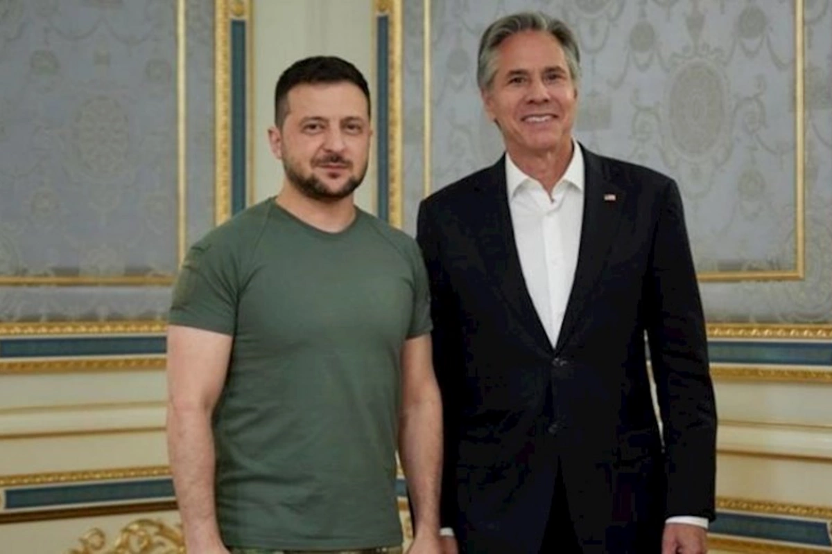 Blinken Zelenski ilə görüşdü