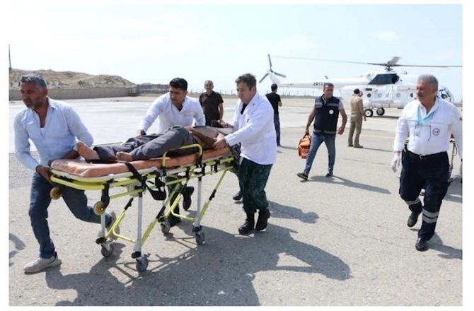 Laçında qəza: Yaralılar helikopterlə Bakıya gətirilir — VİDEO/FOTO