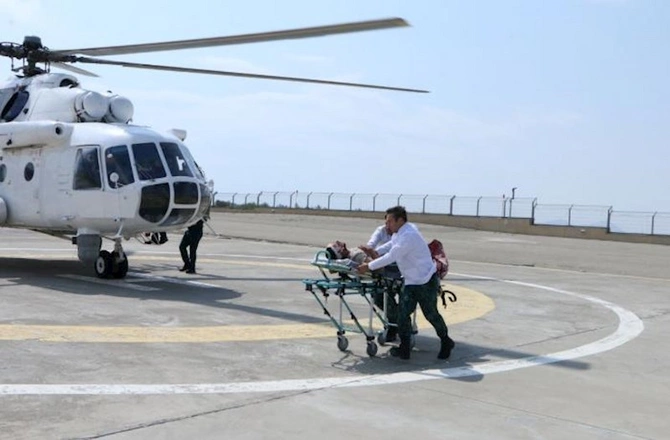 Laçında qəza: Yaralılar helikopterlə Bakıya gətirilir — VİDEO/FOTO