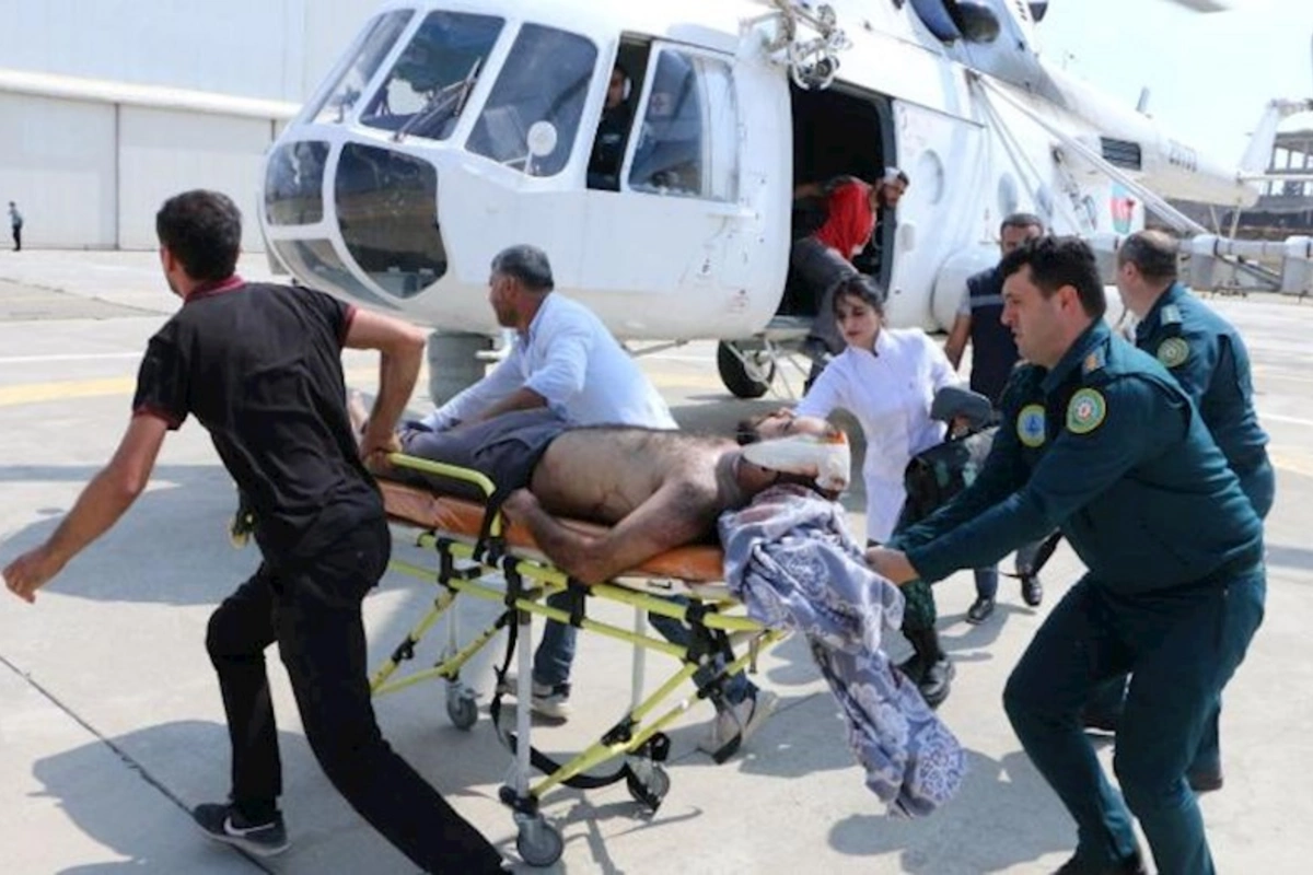 Laçında qəza: Yaralılar helikopterlə Bakıya gətirilir — VİDEO/FOTO