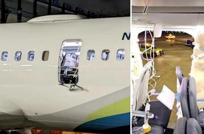 “Boeing” şirkəti havada parçalanan təyyarəsi ilə bağlı AÇIQLAMA YAYDI
