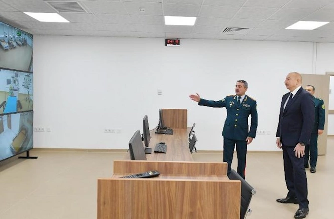 Prezident DSX-nın hərbi hospital kompleksinin açılışında — FOTOLAR (YENİLƏNİB)