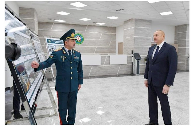 Prezident DSX-nın hərbi hospital kompleksinin açılışında — FOTOLAR (YENİLƏNİB)