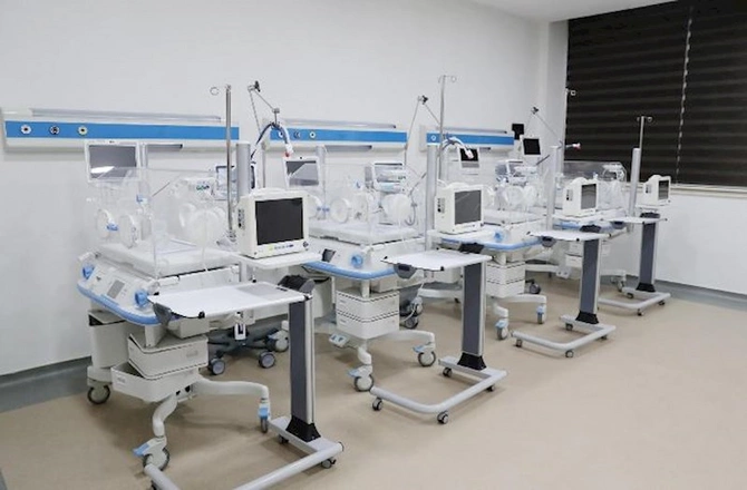 Prezident DSX-nın hərbi hospital kompleksinin açılışında — FOTOLAR (YENİLƏNİB)