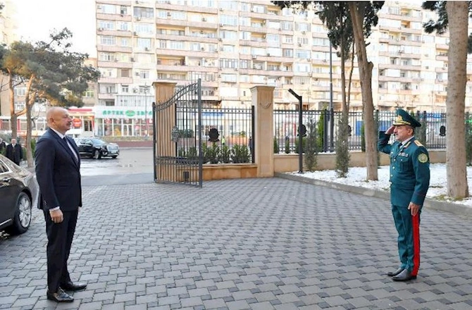 Prezident DSX-nın hərbi hospital kompleksinin açılışında — FOTOLAR (YENİLƏNİB)