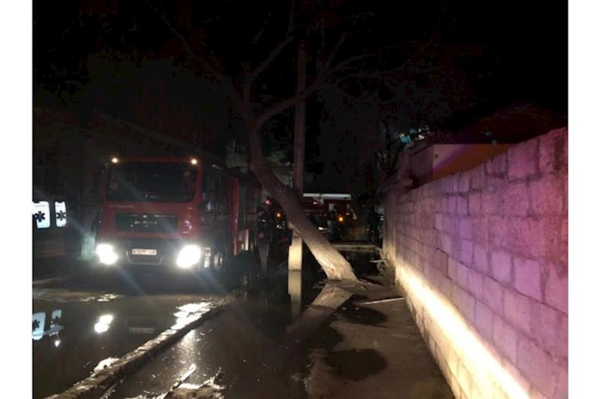 Yanğında xəsarət alanlar evə buraxıldı