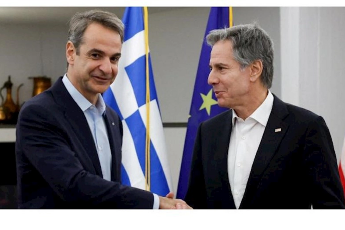 Yunanıstanın baş naziri Miçotakis Blinkenlə danışdı