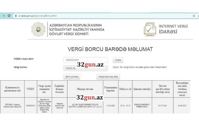 Kliniki Uroloji Xəstəxanaya vergi borcu olan şirkətdən 46 min manata 2 paltaryuyan alınır Kliniki Uroloji Xəstəxanaya vergi borcu olan şirkətdən 46 min manata 2 paltaryuyan alınır