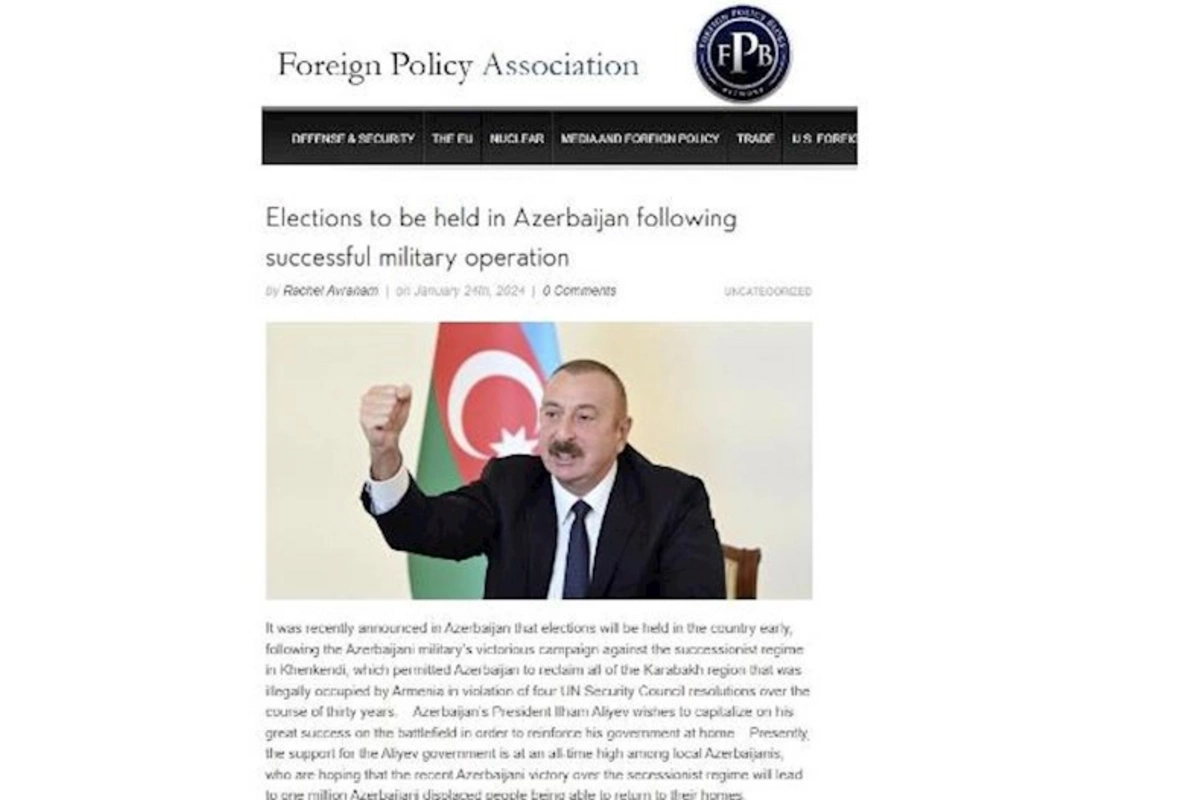 ABŞ mətbuatı Azərbaycanda keçiriləcək Prezident seçkilərindən YAZDI