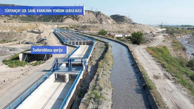 “Türyançay sol sahil kanalı” yenidən qurulur — FOTOLAR “Türyançay sol sahil kanalı” yenidən qurulur — FOTOLAR