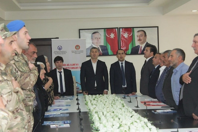 Şəhid ailələri və müharibə veteranları ilə iş adlı layihəsi çərçivəsində Quba rayonunda görüş keçirilib — FOTOLAR
