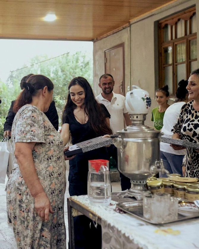 Leyla Əliyeva və Arzu Əliyeva Qəbələdə — FOTOLAR