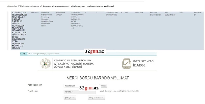 Fövqəladə Hallar Nazirliyinin bu idarəsinin yarım milyon manatlıq vergi borcu üzə çıxdı — FOTOFAKT Fövqəladə Hallar Nazirliyinin bu idarəsinin yarım milyon manatlıq vergi borcu üzə çıxdı — FOTOFAKT