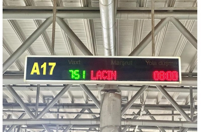 Laçına ilk müntəzəm avtobus reysi yola düşdü — FOTOLAR Laçına ilk müntəzəm avtobus reysi yola düşdü — FOTOLAR