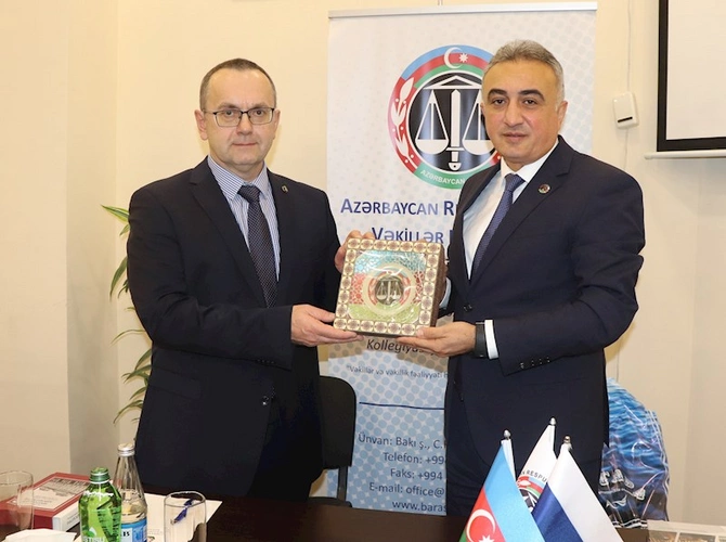 Vəkillər Kollegiyasının sədri İrkutsk əyalətinin Vəkillər Palatasının nümayəndə heyəti ilə görüşüb — FOTOLAR Vəkillər Kollegiyasının sədri İrkutsk əyalətinin Vəkillər Palatasının nümayəndə heyəti ilə görüşüb — FOTOLAR