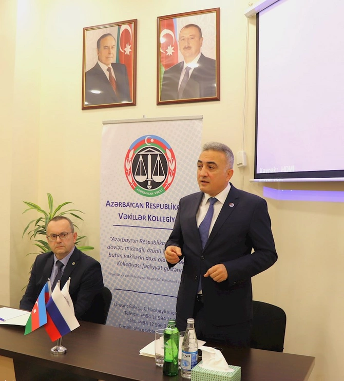 Vəkillər Kollegiyasının sədri İrkutsk əyalətinin Vəkillər Palatasının nümayəndə heyəti ilə görüşüb — FOTOLAR Vəkillər Kollegiyasının sədri İrkutsk əyalətinin Vəkillər Palatasının nümayəndə heyəti ilə görüşüb — FOTOLAR