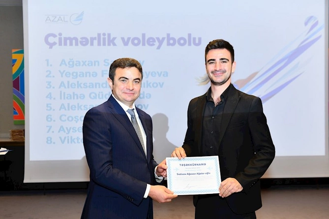 AZAL yarışlarda uğur qazanan əməkdaşlarını mükafatlandırıb — FOTOLAR AZAL yarışlarda uğur qazanan əməkdaşlarını mükafatlandırıb — FOTOLAR
