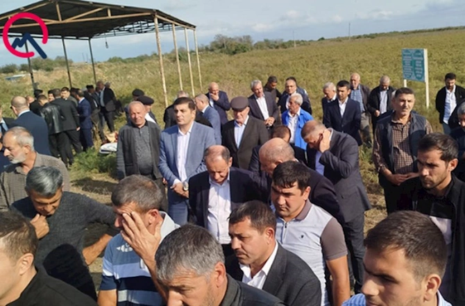Mübariz İbrahimovun atası dəfn edildi — FOTOLAR