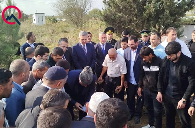Mübariz İbrahimovun atası dəfn edildi — FOTOLAR
