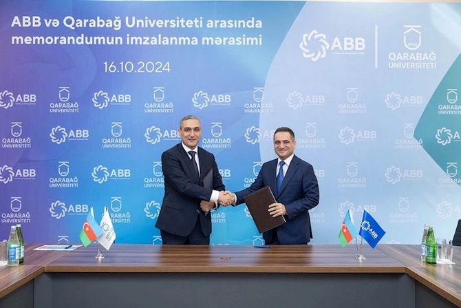 ABB Qarabağ Universiteti ilə əməkdaşlığa başladı — 30 xanım tələbəyə təqaüd veriləcək (FOTOLAR) ABB Qarabağ Universiteti ilə əməkdaşlığa başladı — 30 xanım tələbəyə təqaüd veriləcək (FOTOLAR)