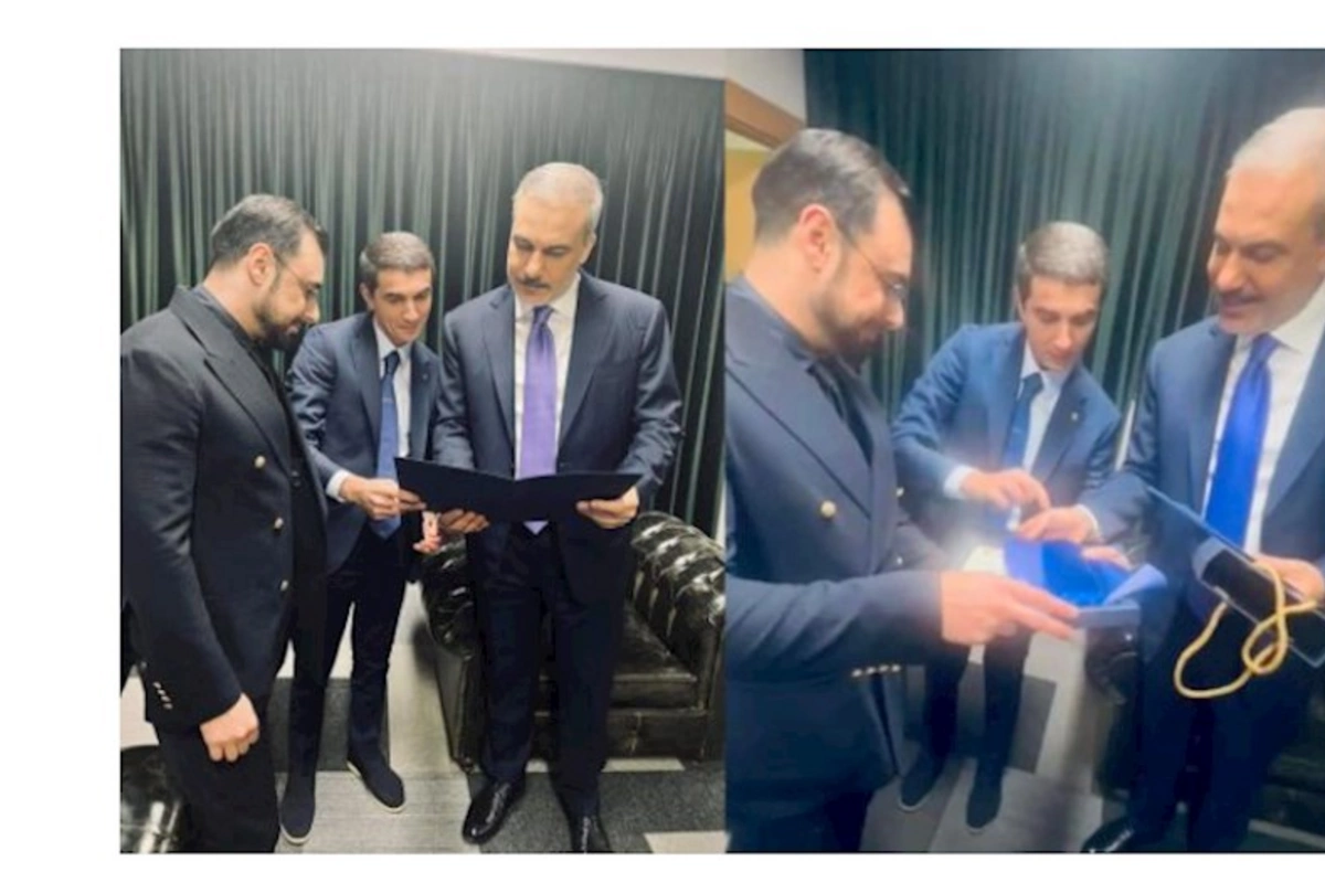 Hakan Fidana “Haber Global” rəhbərliyindən Azərbaycanla bağlı anlamlı hədiyyə — FOTOLAR