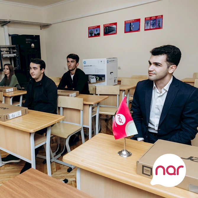 “Nar” Gəncədə tələbələr üçün mobil rabitə laboratoriyası təsis etdi — FOTOLAR
