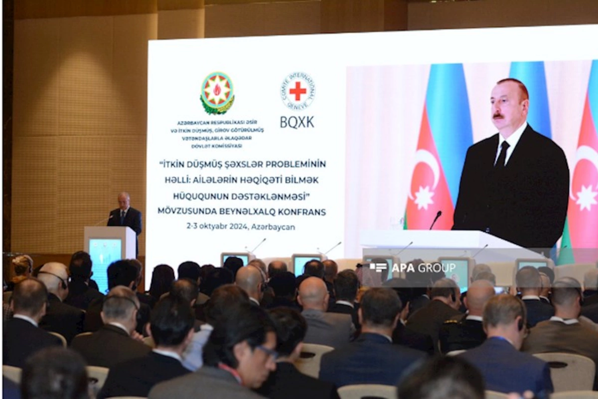 İtkin düşmüş şəxslərlə bağlı Bakıda keçirilən beynəlxalq konfransın yekun bəyanatı qəbul edilib